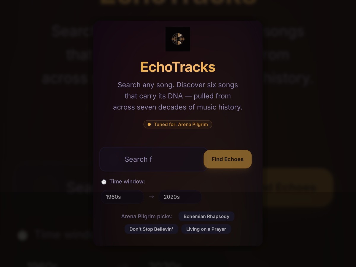 EchoTracks artifact preview